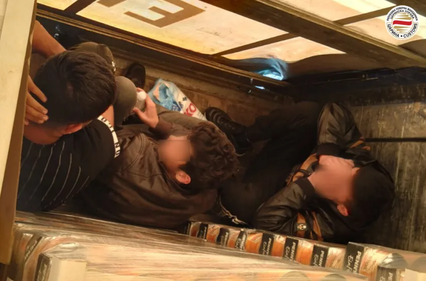  ВИДЕО: Спречен нелегален влез на 6 мигранти од Ирак, запленета и стоката и камионот во кој се превезувале