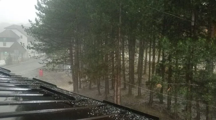  СТРАШНО НЕВРЕМЕ ВО ЗЛАТИБОР: Бурен ветер корне дрвја во Ужице, однесен покрив од куќа, искинати жици за струја