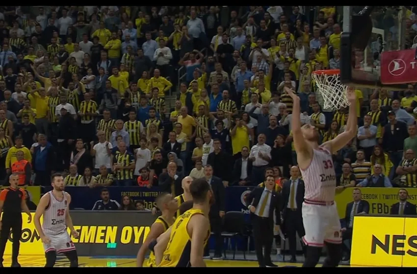  Олимпијакос стигна -16, па Милутинов промаши зицер за продолжение (ВИДЕО)