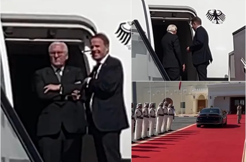 ВИДЕО Сонцето сјае, а Валтер стои и чека: Германскиот претседател пристигна во Катар, 30 минути никој нема да го пречека!