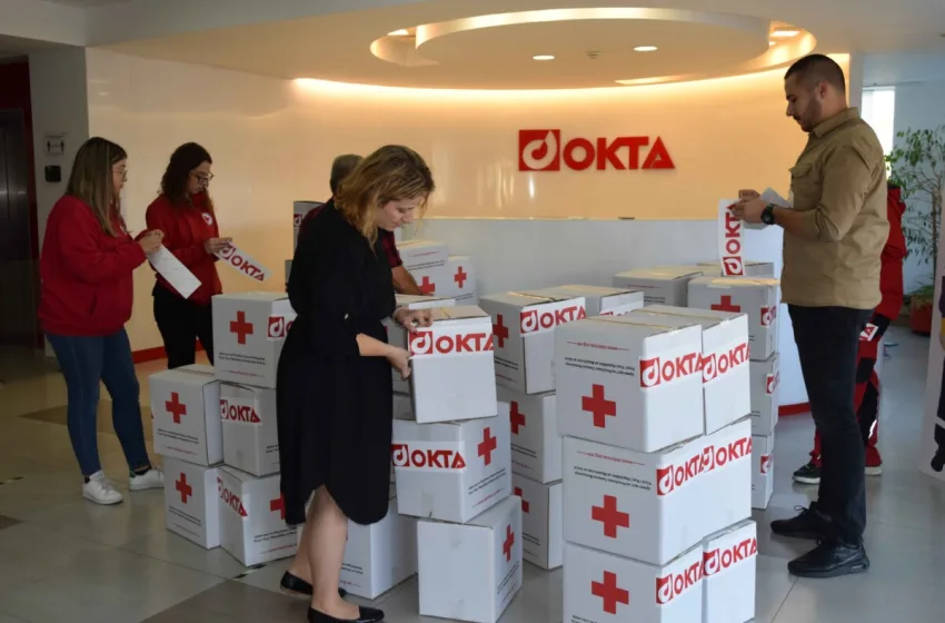 ОКТА со поддршка на кампањата „Помислете на нас“ на Црвениот крст на Град Скопје