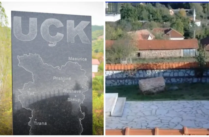 ФОТО Отстранета плочата со картата на „голема Албанија“