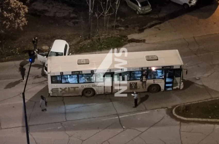  ФОТО Чудна сообраќајна несреќа во 6 утрово во Скопје