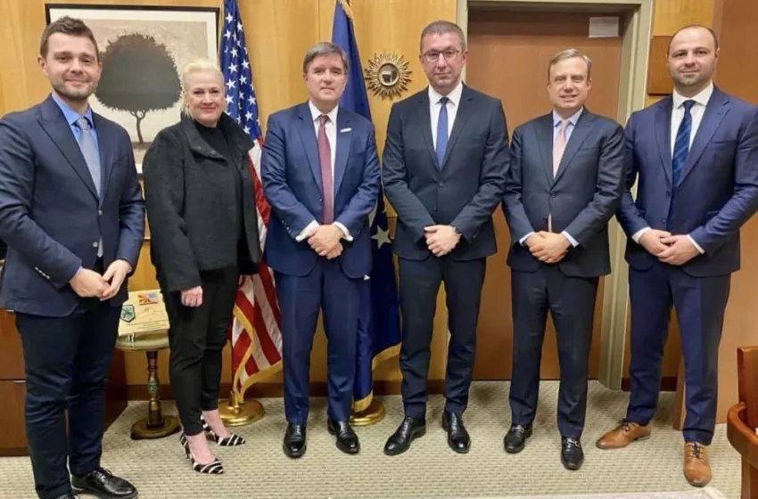  Амбасадата на САД за средбата Мицкоски-О‘ Брајан: Важна улога на сите партии во ЕУ процесот