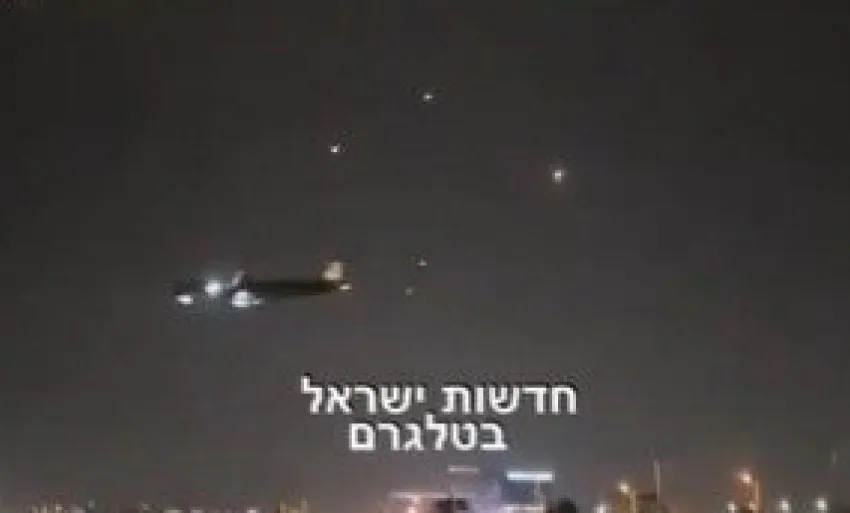  ВИДЕО НЕВЕРОЈАТНИ СЦЕНИ ОД ИЗРАЕЛ: Патнички авион слета додека воздухопловните сили ги соборуваат ракетите на Хамас