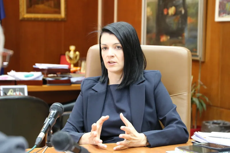 Костадиновска-Стојчевска на примопредавање на македонските икони кои беа случајно препознаени преку албанските медиуми во Тирана