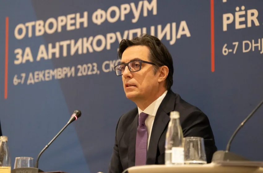  Обраќање на претседателот Пендаровски на Отворениот форум за антикорупција