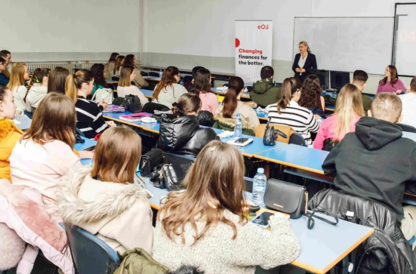  ЕОС Матрикс на дебата со студентите од Економскиот факултет при УКИМ – младите сакаат поголема финансиска писменост