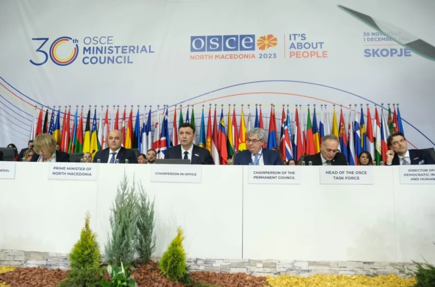 Започна Министерскиот совет, Османи: Нашите дела денеска се наследство за нашата иднина и иднината на ОБСЕ
