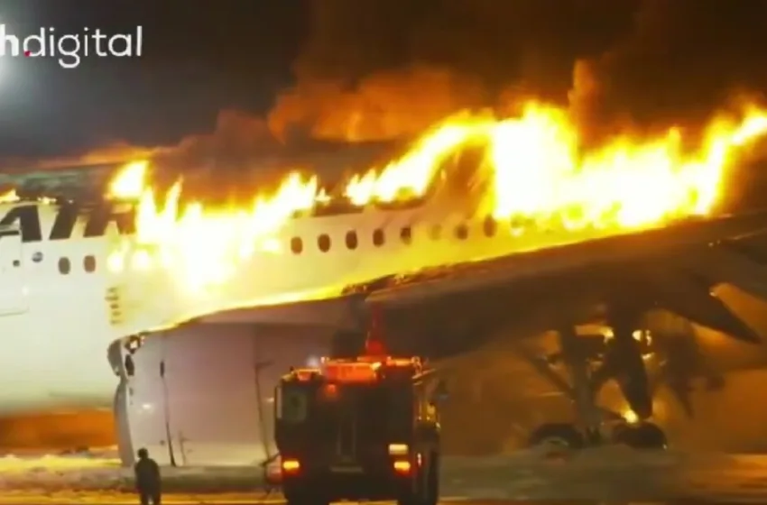  Јапонските власти се обидуваат да ја утврдат причината за несреќата на аеродромот Ханеда