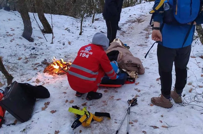 ЦУК: Спасителна акција на Водно, хе