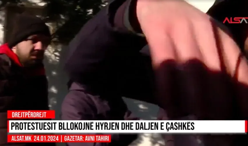 ВИДЕО Нападната екипа на ТВ Алсат во Чашка, з