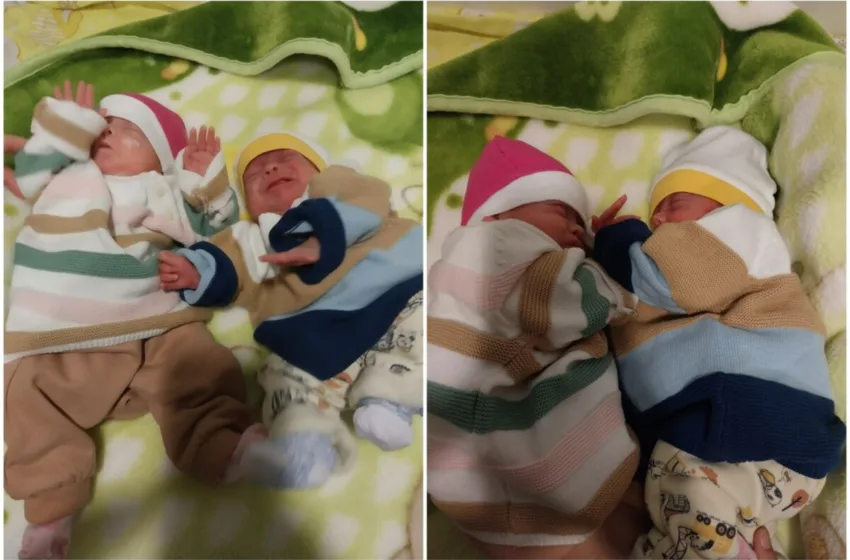  Родени предвремено во 27 гестациска недела: Марија и Василиј од ГАК си заминаа дома