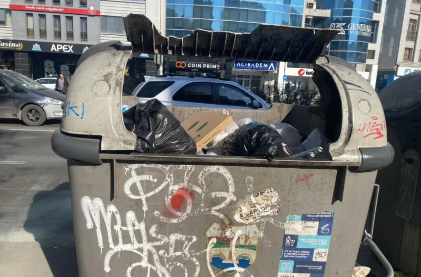 ФОТО Кабрио контејнер во „модерно“ Скопје