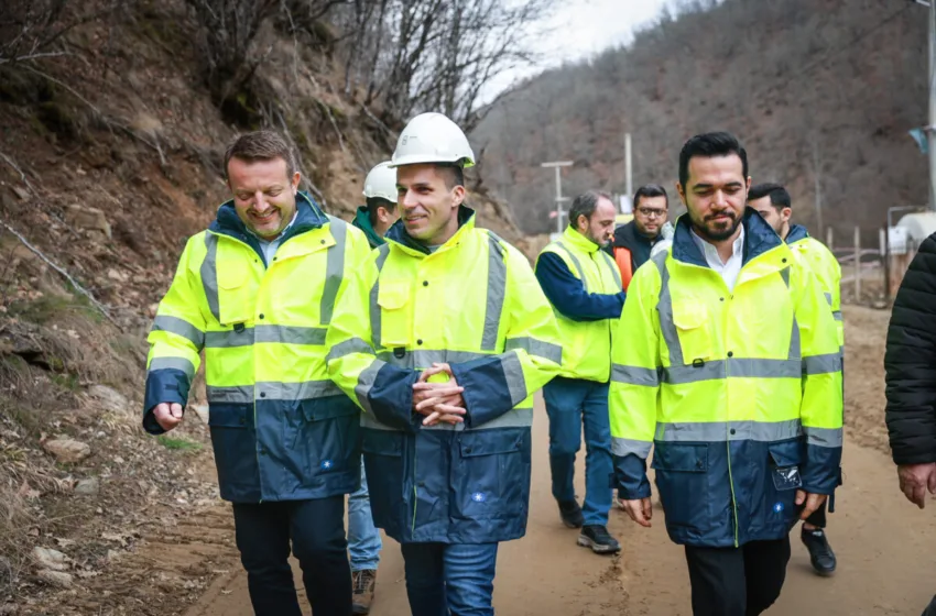  Министерот Николовски изврши увид во градежните активности за изградба на браната Речани