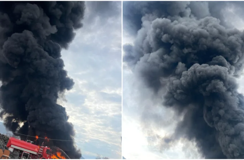ФОТО Голем пожар во Тетово, на терен пожарна…