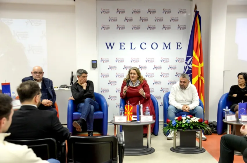  Министерката Петровска на дебатата „Иднината на НАТО и Балканот: Искуства од Естонија”: само заедно и здружени можеме да се избориме со хибридните закани