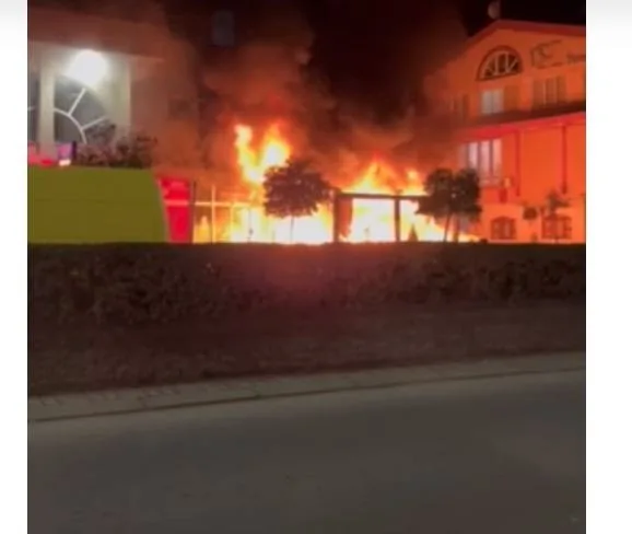  Јавното обвинителство прави увид во опожарениот објект на правобранителот Агрон Речи