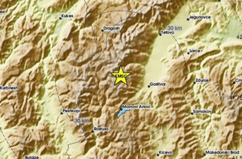  Се тресе Македонија – утрово земјотрес со јачина од 2,7 степени