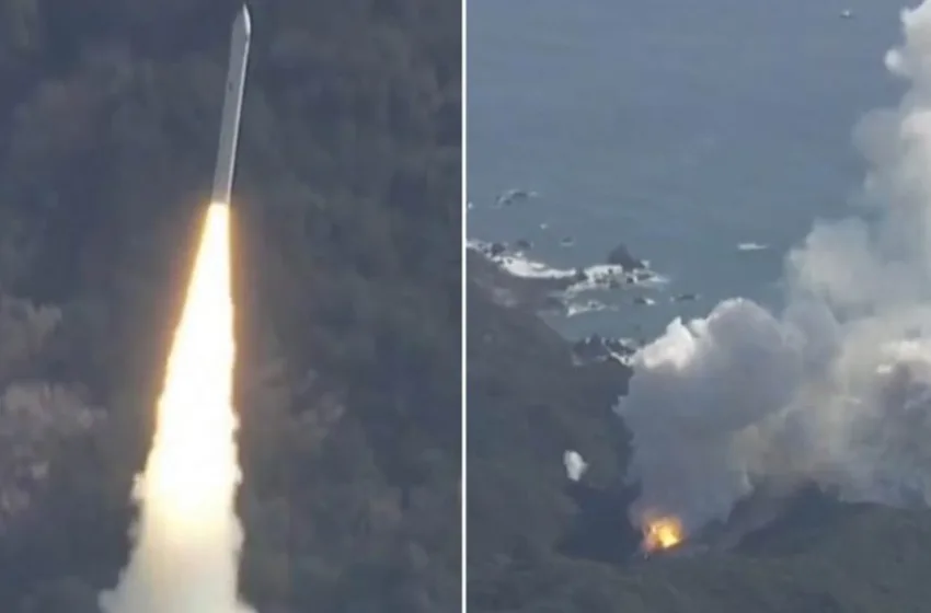 Експлодираше ракетата која носеше јапонски шпионски сателит: Полета, а потоа се најде на парчиња!