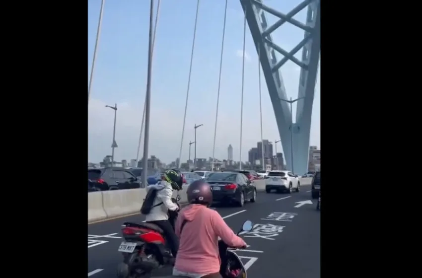  ВИДЕО Снимен моментот на земјотресот на автопатот во Тајван