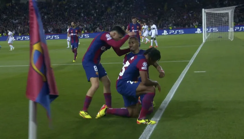  Монжуик во делириум, Барселона води против ПСЖ! (БИДЕО)