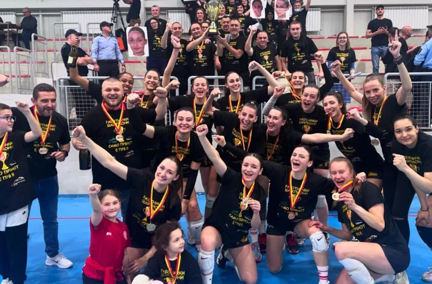 Одбојкарките на Работнички трет пат по ред се шампиони на Македонија