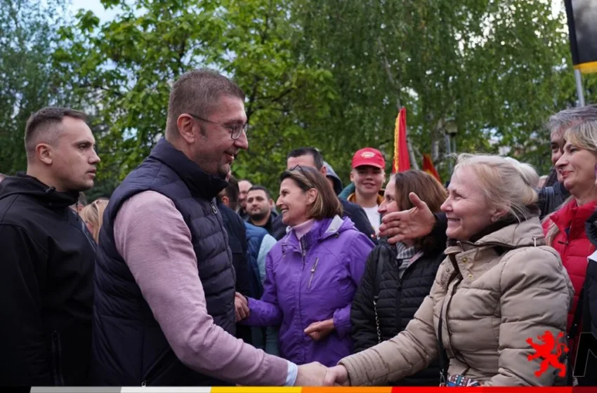  Мицкоски: Убеден сум дека она што ќе се случи после 8 мај ќе биде ослободување на Македонија и обединување околу пет важни принципи