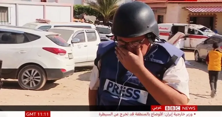  Дописник на БиБиСи Газа: Плачев во живо