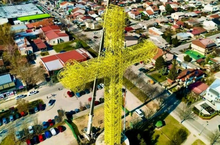  На Цветници ќе се осветува 63-метарскиот крст во скопско Драчево