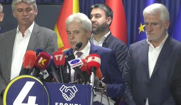 Европскиот фронт ја објави заедничката политичка декларацијата потпишана со „Вреди“