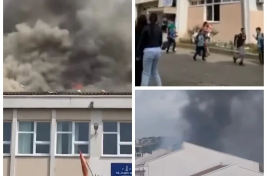  УЧЕНИЦИТЕ БЕГАА ОД СТРАВ: директорката на училиштето за хаосот кој настана откако полуматуранти запалиле факел