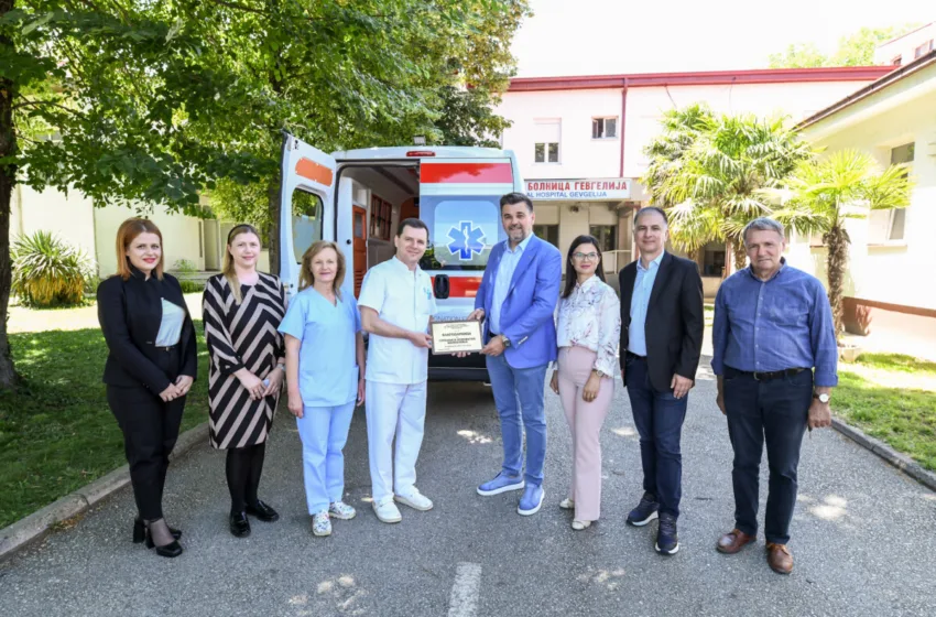 Општата болница во Гевгелија опремена со ново возило за Итна помош донација од Новоматик Македонија