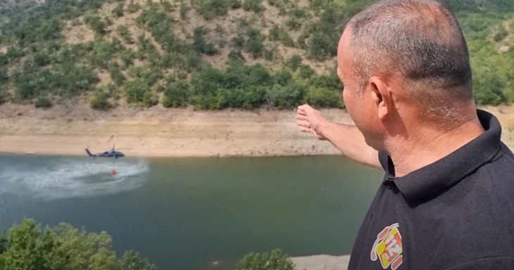  Чешки хеликоптер дејствува на пожарот во Брезница и Тажево, Јасен останува незагрозен