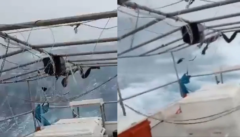 ВОЗНЕМИРУВАЧКО ВИДЕО: Рибари се соочија со разорниот ураган Милтон