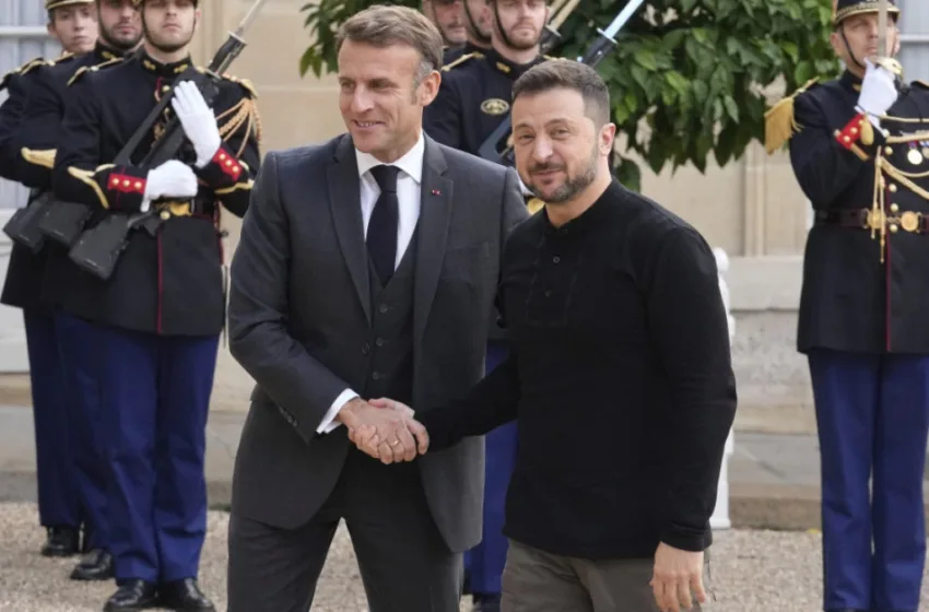  Средба на Зеленски со Макрон: Mу го претставив „Планот за победа!“